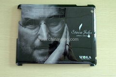 Steve Jobs Statue PC Protective design leather Case for New IPad