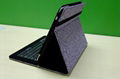 For Rock New iPad Bluetooth Keyboard Leather Case with a Screen Protector 2