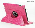 360 Degree Rotatable Leather Case for Apple's Ipad 3