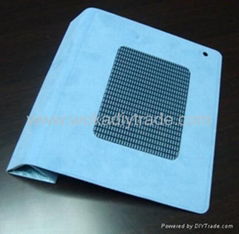 Leather Case for New iPad 3 With Ultra-thin Hand-made Microfiber