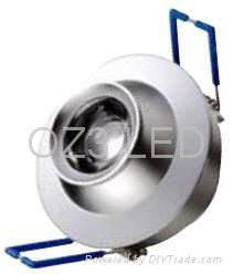 3W focusable multi directional downlight