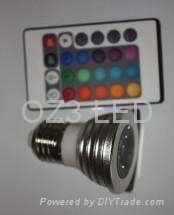 5W RGB spot light with controller