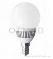 50mm Round globe 1.5w cool white E14