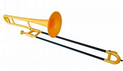 TROMBA plastic teno trombone with free trombone stand&cleaning kits