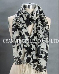 jacquard silk scarf