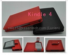 kindle 4 red leather case