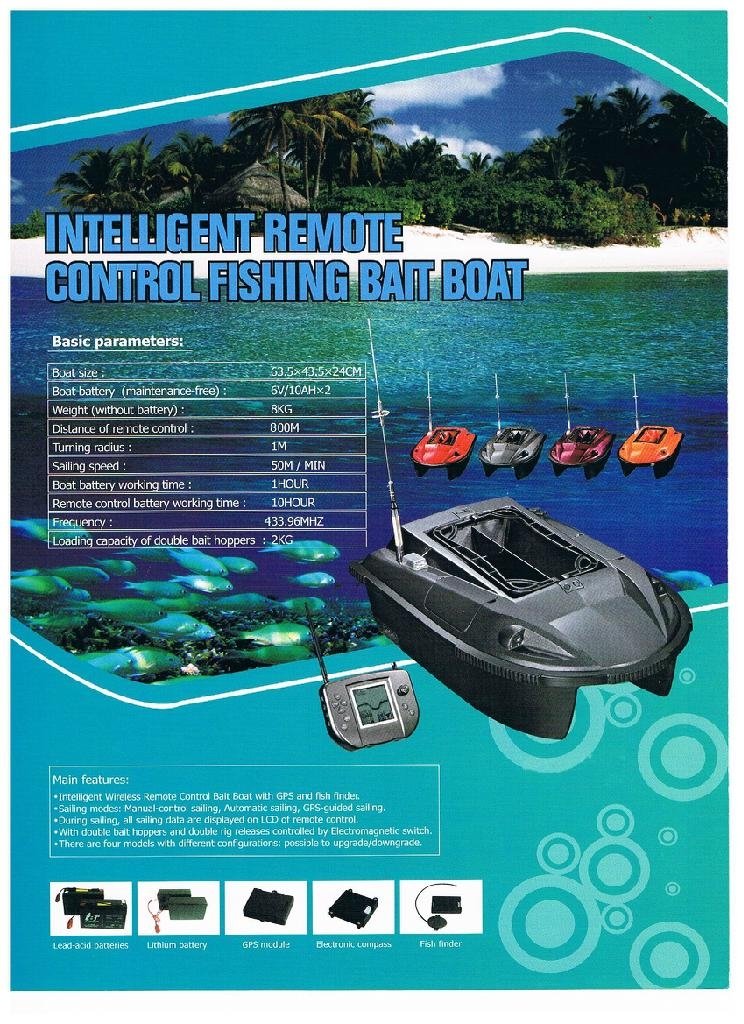 Intelligent remote control fishing boat  5
