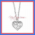 European Stackable Necklace With Heart Pandent Wholesale