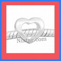 Hollow Heart Shape European Bead Wholesale