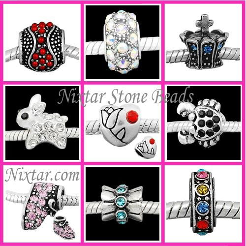 Hollow Heart Shape European Bead Wholesale 2