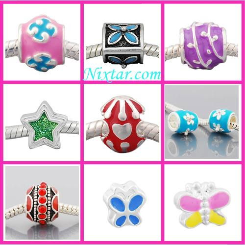 Hollow Heart Shape European Bead Wholesale 4