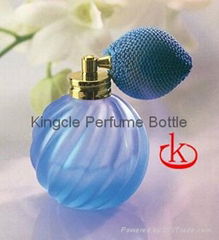 china glass empty perfume bottle