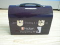 Promotion rectangular tin box with handle 2