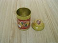 small attractive round cookies tin box with bowl shaped lid 2