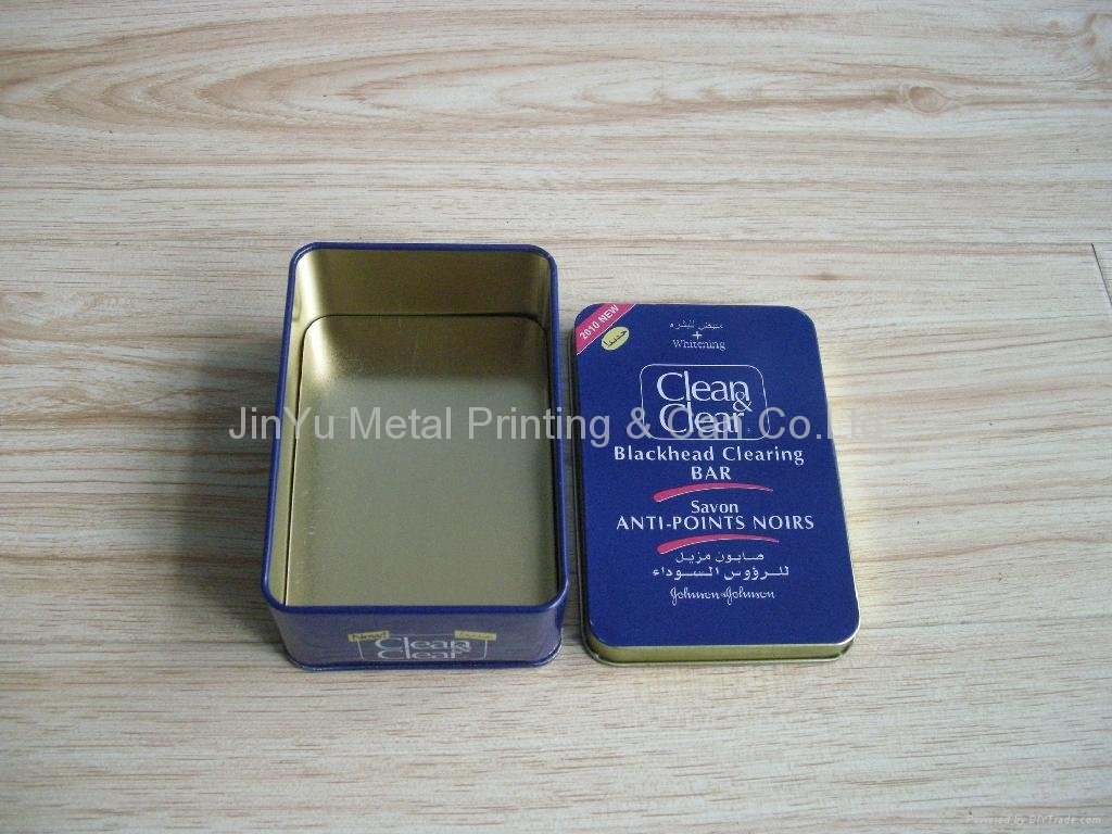 Family rectangular soap tin can  3