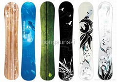 Good quality copy wood Snowboard 