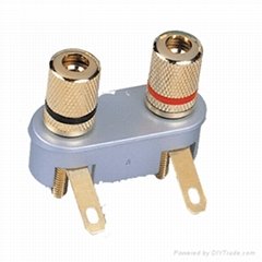 Audio dual connector  binding posts (DH-1343-306)