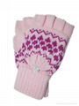 Knitted fashion gloves for lady 2