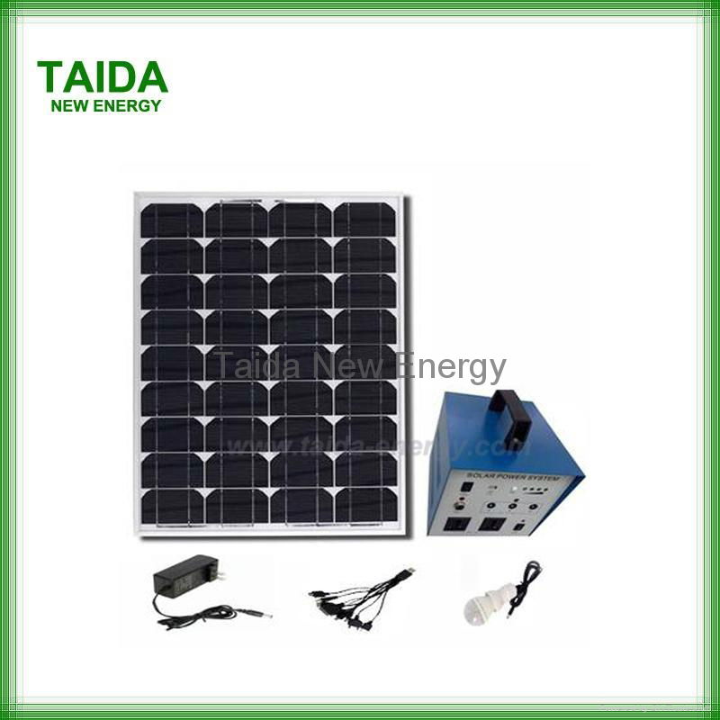 Off-grid solar power system for home TV