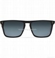 Black Matt Acetate Retangular Frame Sunglasses   4