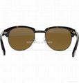 TortoiseShell Acetate and Metal Half Frame Sunglasses 2