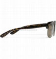 TortoiseShell Acetate and Metal Half Frame Sunglasses 5