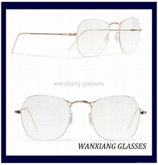 Rose Gold-Tone Square-Frame Optical Glasses