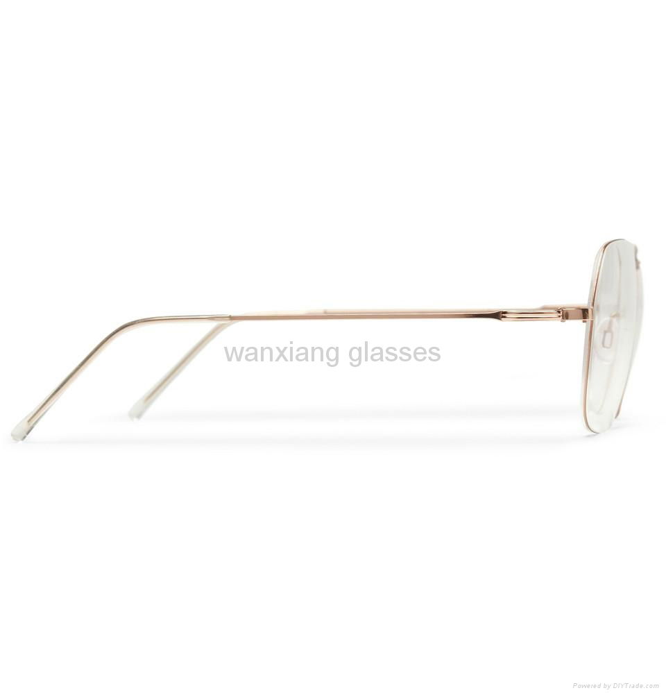 Rose Gold-Tone Square-Frame Optical Glasses 5