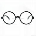 Black Round Frame Kids Acetate Eyeglasses 2