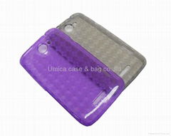 TPU Checkered Gel case for HTC ONE X