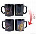 11 oz FDA approved partial color changing ceramic mug