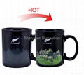11 oz FDA approved partial color changing ceramic mug 2