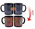 11 oz FDA approved partial color changing ceramic mug 4