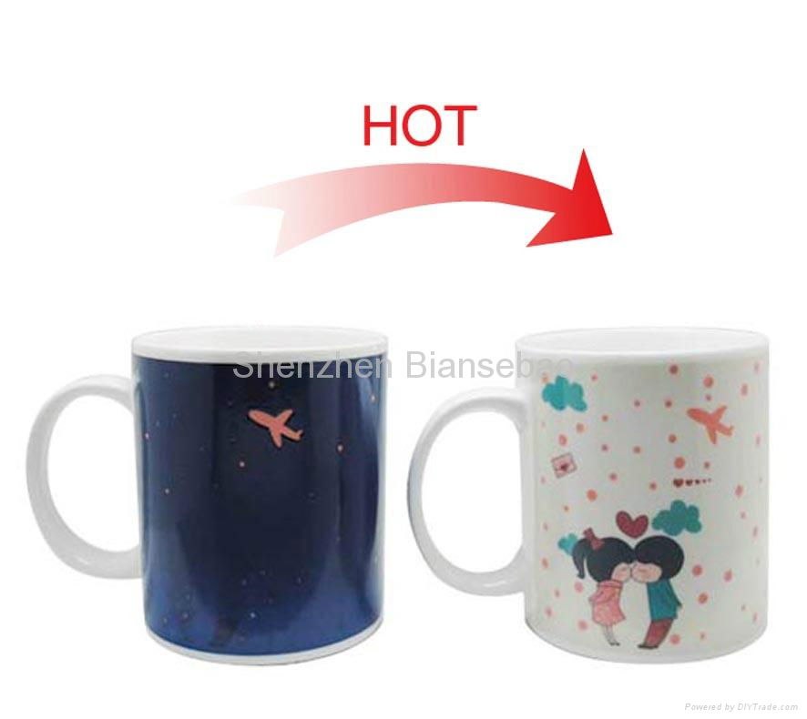 FDA approved 15oz Full color changing ceramic  mug  4