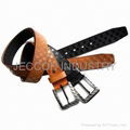 Leather belt