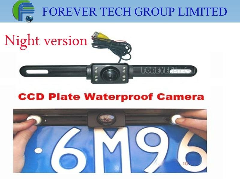 CCD plate waterproof camera 