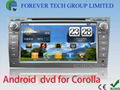 Android Special Car DVD GPS Player for TOYOTA COROLLA 1