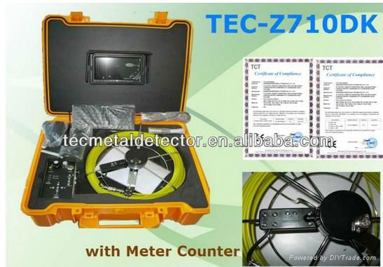 CCTV sewer&drain pipe inspection camera system with 512hz transmitter inside dvr