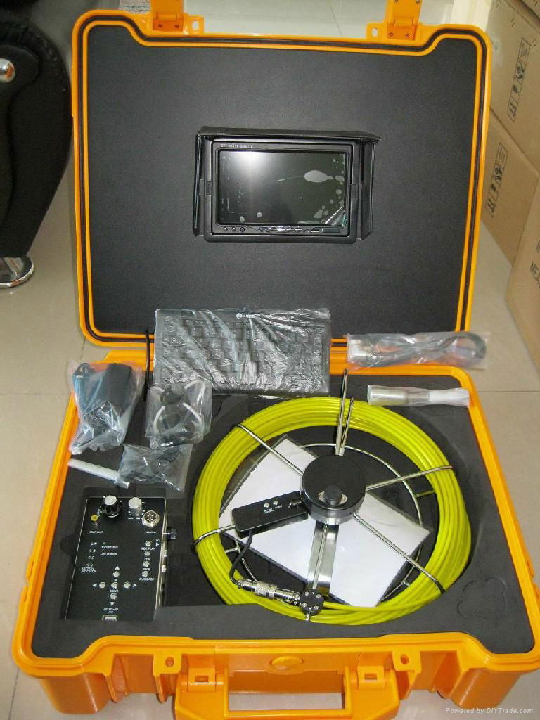 CCTV sewer&drain pipe inspection camera system with 512hz transmitter inside dvr 2