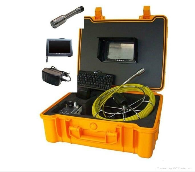 CCTV sewer&drain pipe inspection camera system with 512hz transmitter inside dvr 3