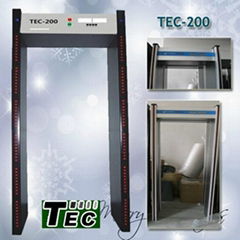 multi-zone TEC-200 door frame metal detector with wholesale price