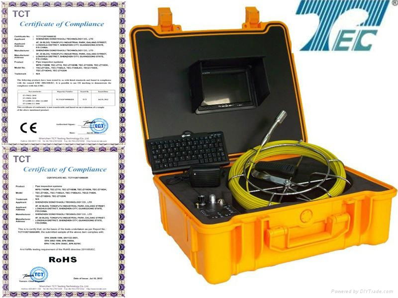 CE,ROHS~Underwater Inspection Camera TEC-Z710 pipe line inspection camera 2