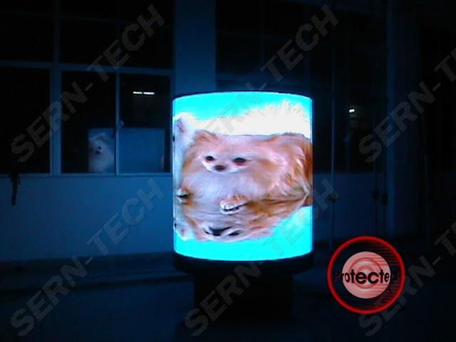 360 degree Curved  Semi-outdoor led screen 4