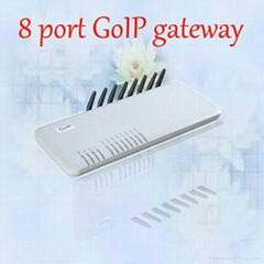 GoIP 8/8 ports GSM VoIP gateway,support sip &H.323