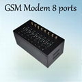 Quad-band gsm modem 8 ports,bulk sms mms 1