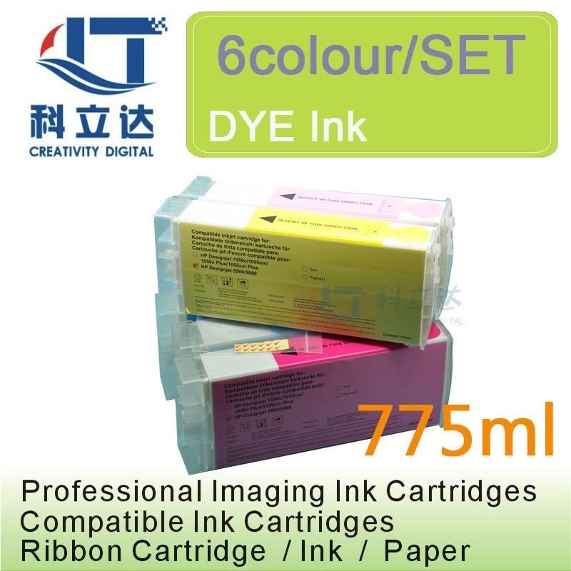 HP81 DYE ink cartridge for HP5000 HP5500 HP82 hp83 hp80