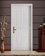 Cheap Main Entry Solid Wooden Door With Popular Design(WNT-SD044)