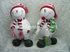 snowman figurines for Xmas decorations