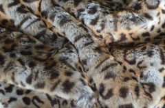 printed high pile faux fur