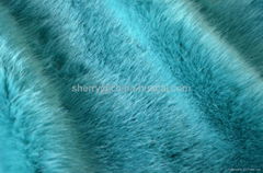 long pile faux fur plain color